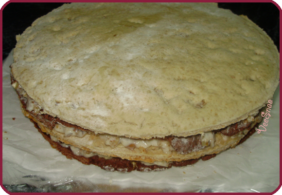 терт сережа, корж, крем, пропитка