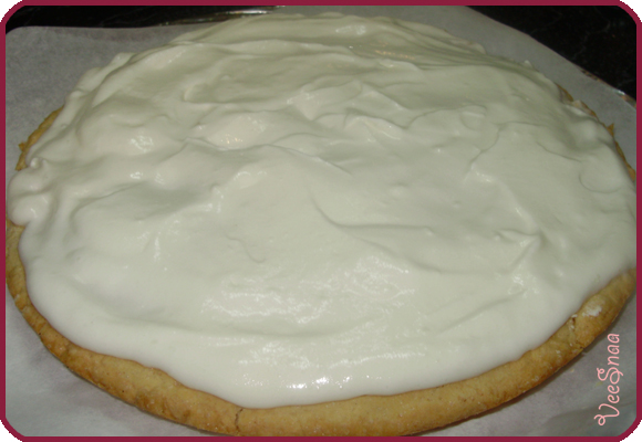 клюквенный торт, корж, крем, сметана